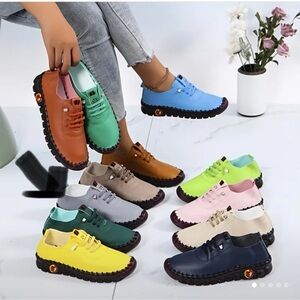 Colorful Grayish Blue Casual Sneakers Sz UK 38